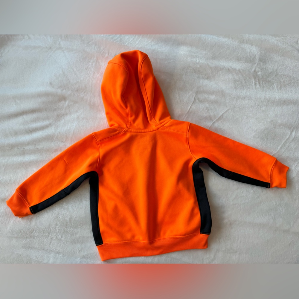 Nike Infants Hoodie Jacket Hooded Zip-up Therma-Fit Orange Size 18-Months - Picture 3 of 8